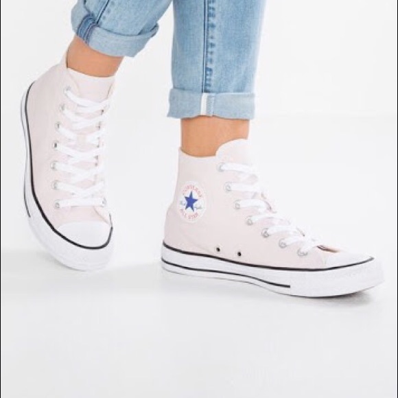 barely rose converse high tops